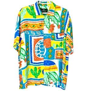 vintage Henry Cotton’s short-sleeve‎ button golf retro summer shirt